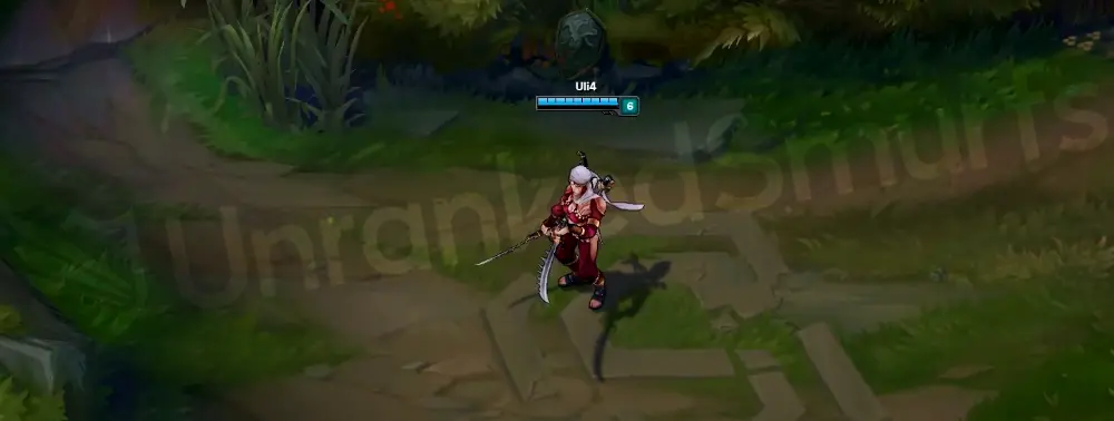 Sandstorm Katarina emote preview - face and headscarf detail