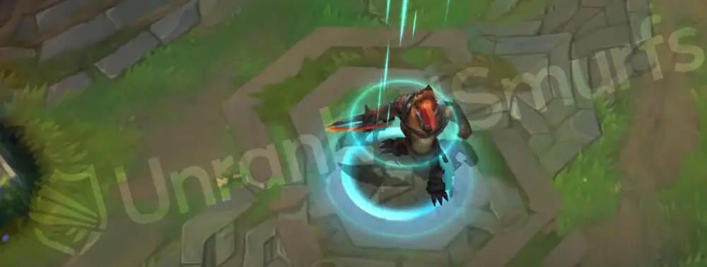 Scorched Earth Renekton custom recall with lava glow and cinders