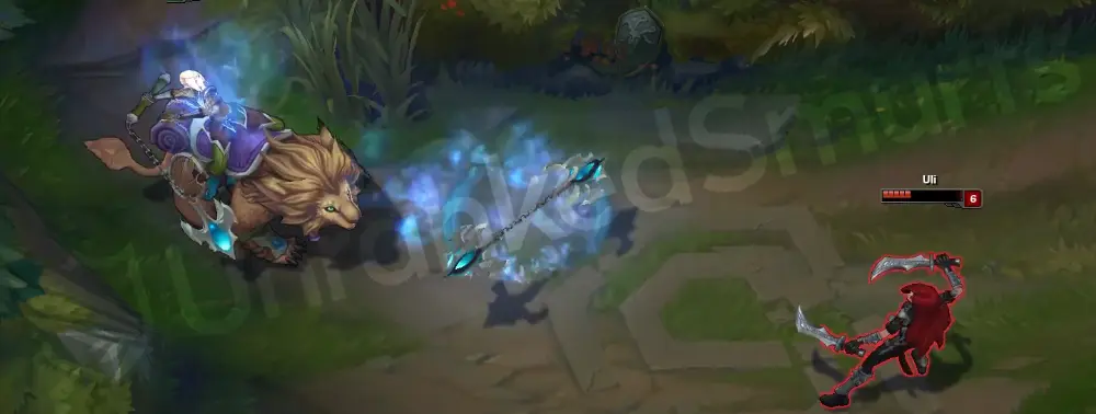 Sejuani Dawnchaser R - Glacial Prison projectile and impact part 1