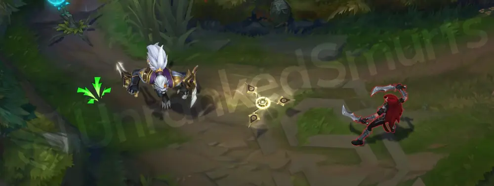 Sentinel Rengar E Bola Strike VFX part 1 with luminous trail