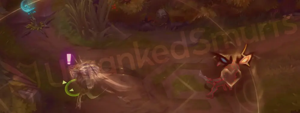 Sentinel Rengar R Thrill of the Hunt VFX part 1 with golden tracking reticle