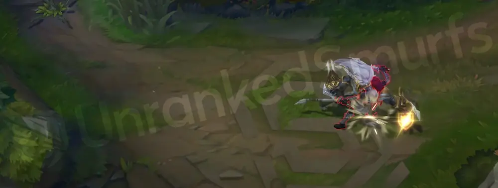 Sentinel Rengar R Thrill of the Hunt VFX part 2 showing radiant hunter’s trail