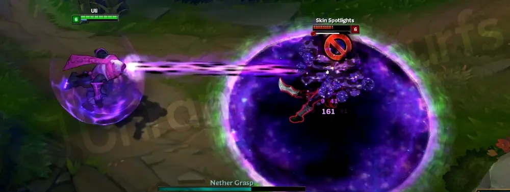 Shadow Prince Malzahar R - Nether Grasp tether effect visibility