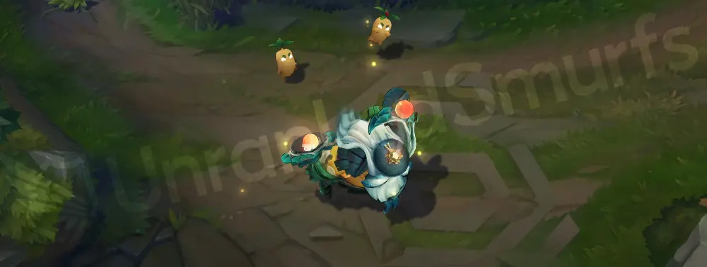 Shan Hai Scrolls Bard emote/taunt with playful scroll flourish