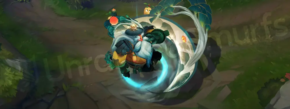 Shan Hai Scrolls Bard custom recall—beard stroke while admiring scroll painting