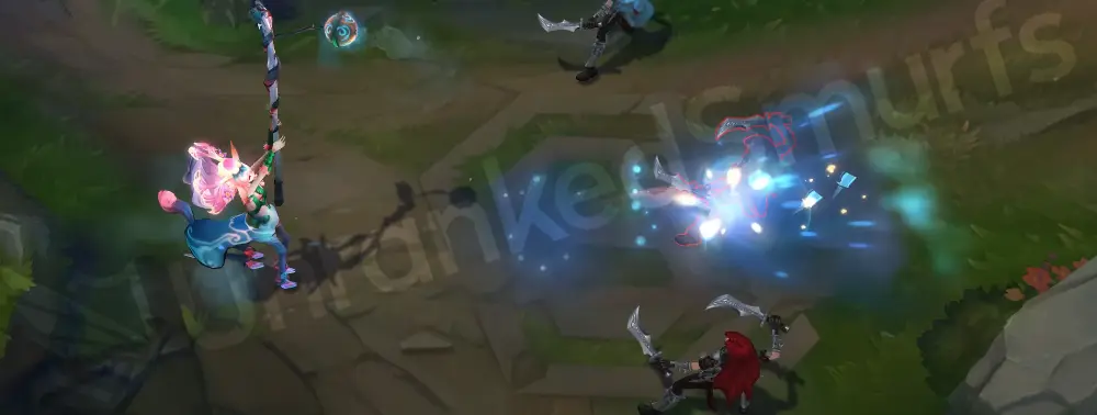 Shan Hai Scrolls Lillia E animation second frame with layered water-texture trail