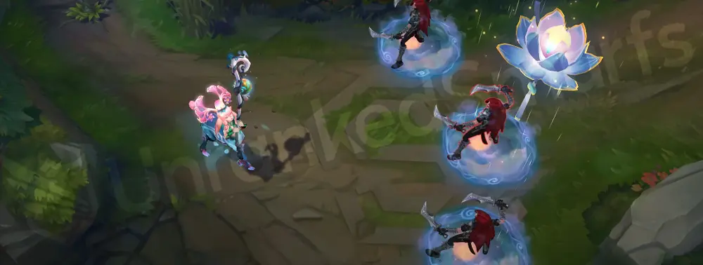 Shan Hai Scrolls Lillia R animation with ink bloom and gold-accented sleep effect