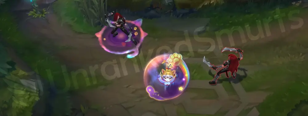 Shiba Yuumi E - Zoomies trail with rainbow sparkles