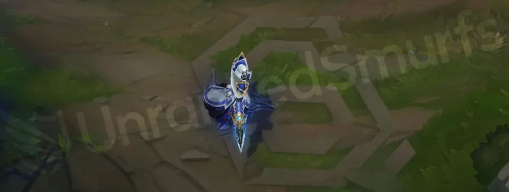 Shockblade Kassadin emote animation in the Shockblade theme