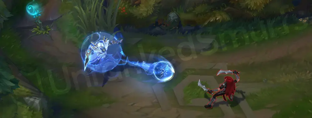 Shockblade Kassadin Q - Null Sphere lightning projectile and cast VFX