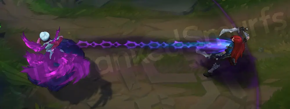 Sinful Succulence Morgana R - Soul Shackles with vibrant magenta chains