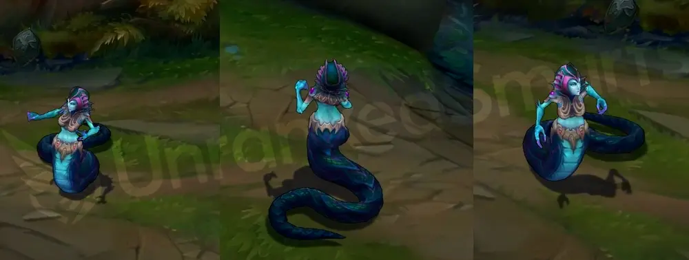 Siren Cassiopeia front and side in-game overview