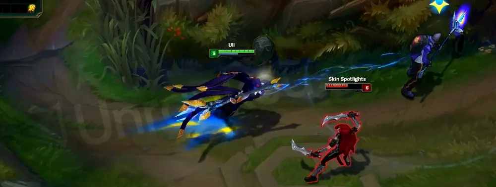 SKT T1 Azir E - Shifting Sands dash trail and shield VFX