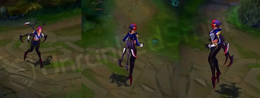 SKT T1 Elise in-game overview, front and back