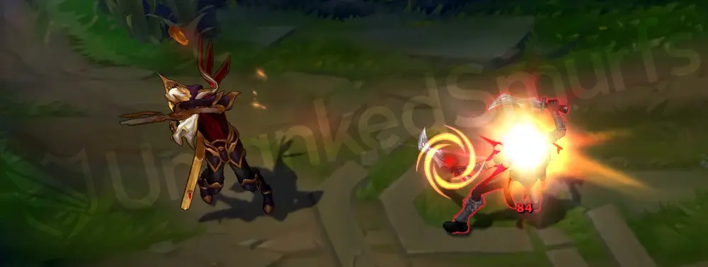 SKT T1 Jhin fourth shot readiness with brighter golden glow