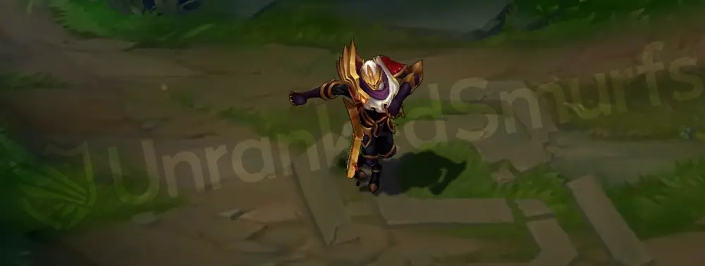 SKT T1 Jhin emote/taunt pose highlighting mask and scarf