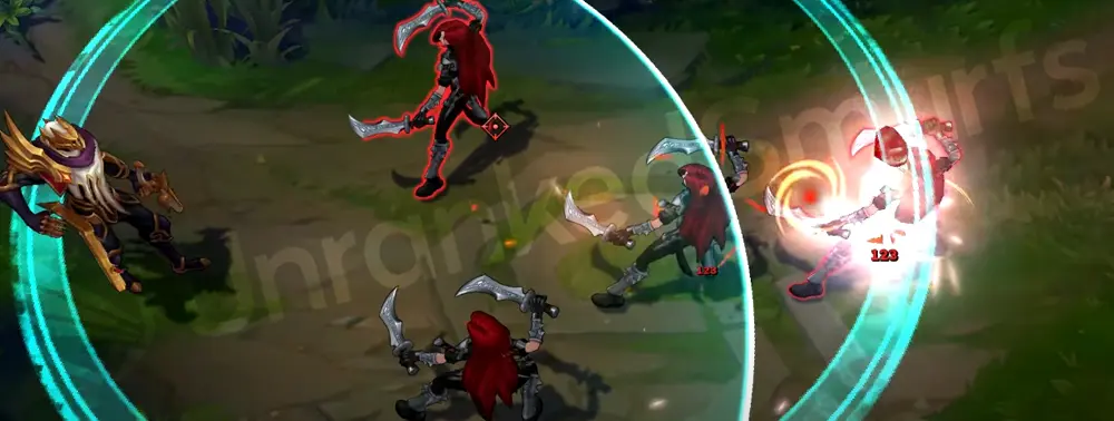 SKT T1 Jhin Q final bounce impact with wing-like flare