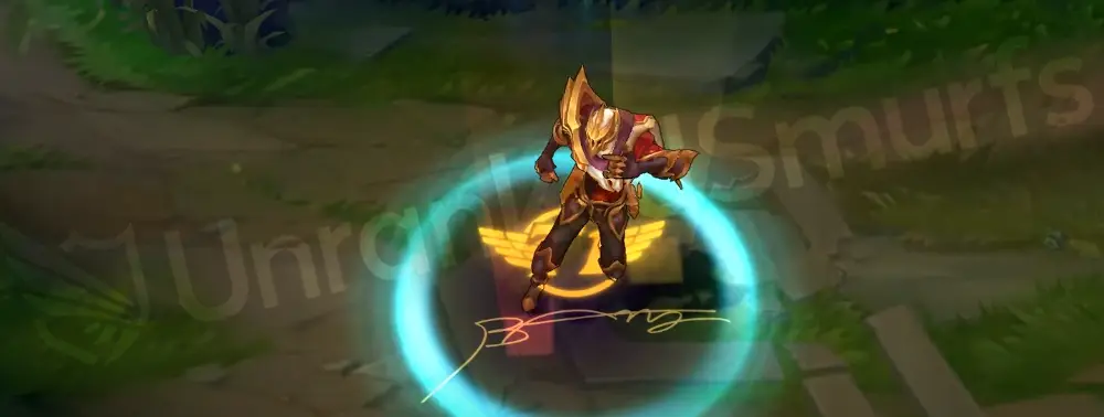 SKT T1 Jhin custom recall animation with celebratory effects