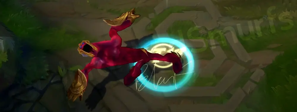 SKT T1 Zac recall animation with esports-themed flourish