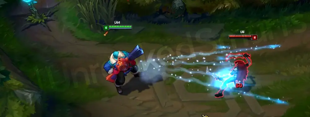 Snow Day Graves basic attack with snowblower muzzle spray