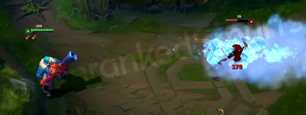 Snow Day Graves R - Collateral Damage as a compressed ice blast