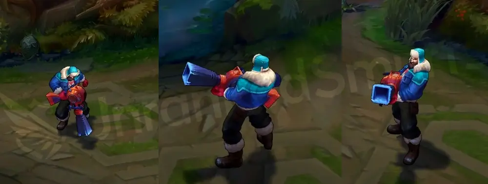 Snow Day Graves full in-game model with parka and snowblower