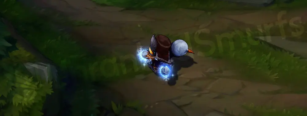 Snow Day Ziggs in-game model front and side view