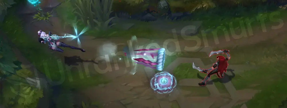 Snow Moon Caitlyn E 90 Caliber Net cast with crisp cyan net burst