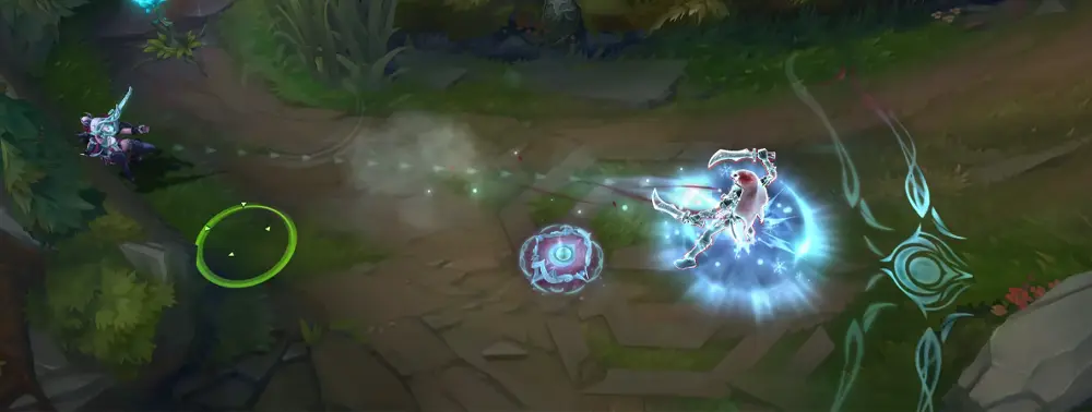 Snow Moon Caitlyn E recoil movement, soft pink highlights in the smoke