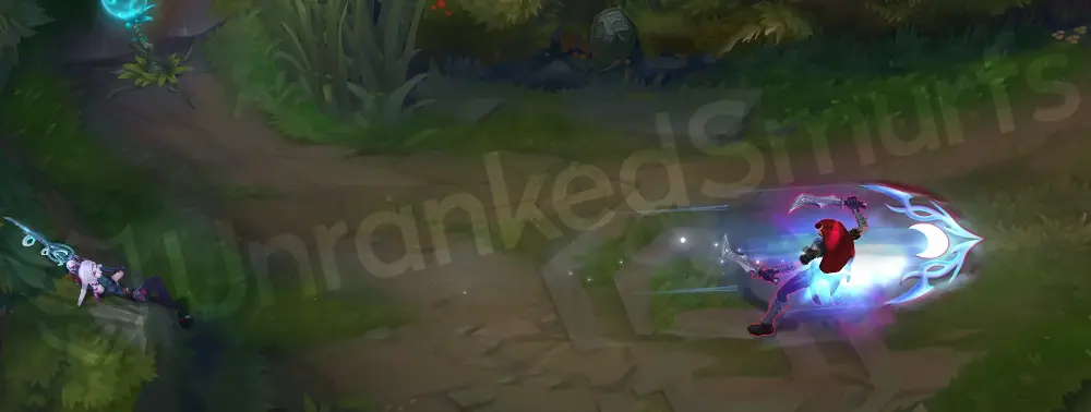 Snow Moon Caitlyn Q projectile width and frosty trail, crisp snowlit look