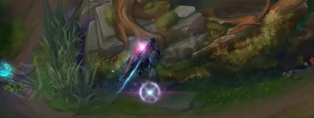 Snow Moon Kayn alternate E capture with spectral trail