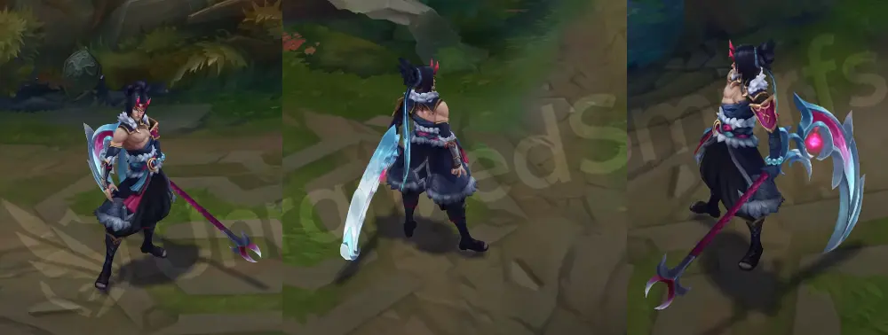 Snow Moon Kayn alternate model capture, front and side