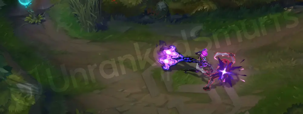 Soul Fighter Evelynn basic auto attack with purple swipe