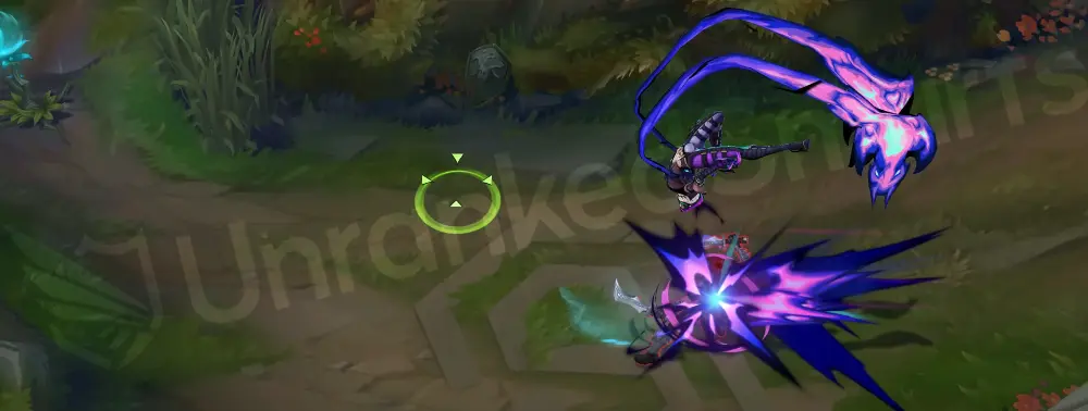 Soul Fighter Evelynn E - Whiplash strike with swirling energy lashers