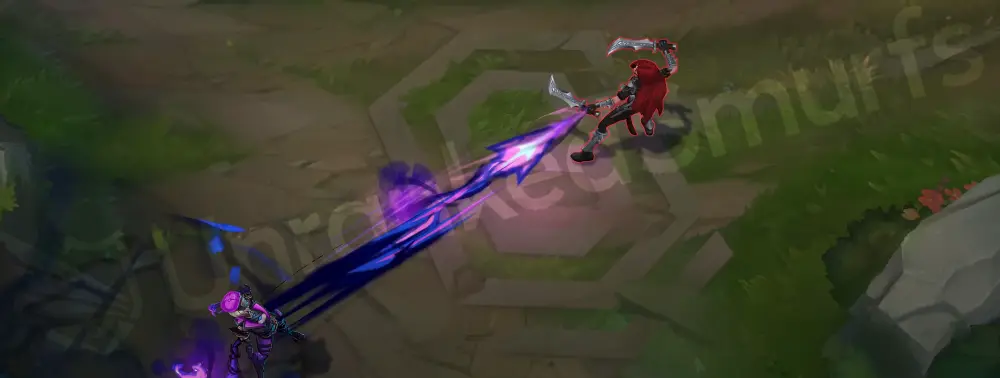 Soul Fighter Evelynn Q - Hate Spike with cel-shaded energy shards