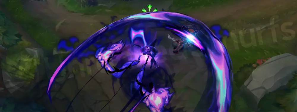 Soul Fighter Evelynn R - Last Caress finisher with bold comic burst