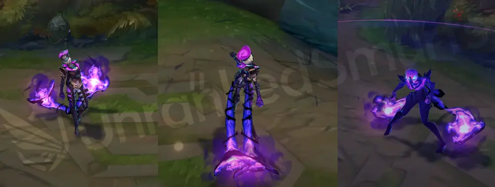 Soul Fighter Evelynn in-game, front and side overview