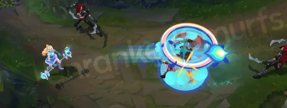 Space Groove Lux Q Light Binding with disco beam and ring particles