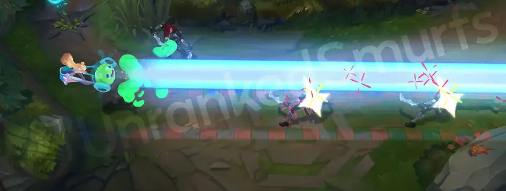 Space Groove Lux R Final Spark as a bright rainbow-tinted laser