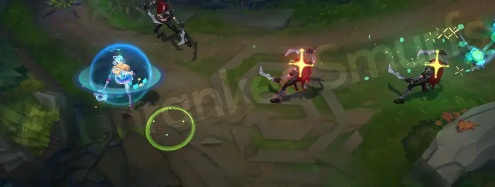 Space Groove Lux W Prismatic Barrier as a spinning record shield effect