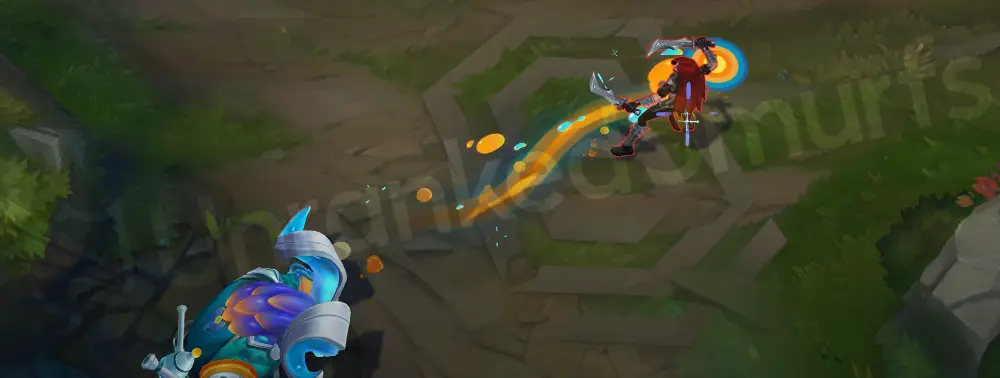 Space Groove Ornn Q fissure segment with bright groove-styled highlights (part 2)