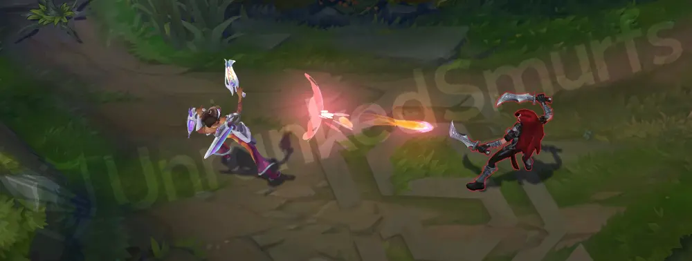 Space Groove Samira basic attack animation, neon tracers