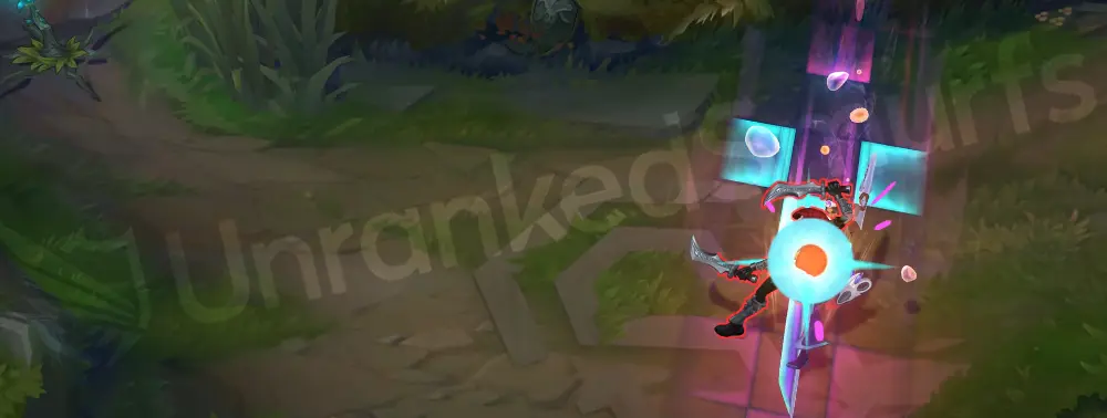 Space Groove Samira E dash leaves cyan-pink streak