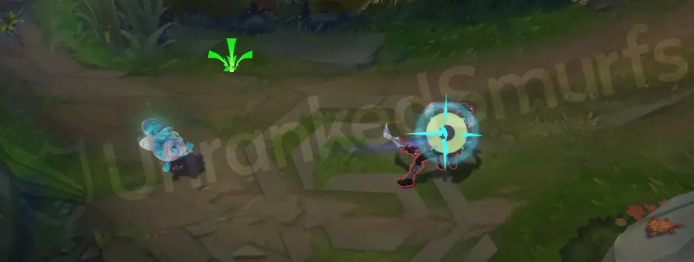 Space Groove Teemo basic attack animation part 2 with colorful impact effects