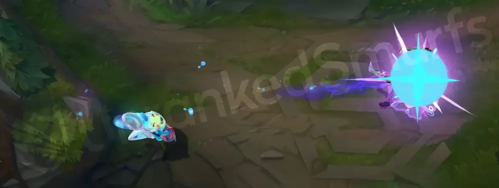 Space Groove Teemo Q - Blinding Dart part 2 showing the groovy impact spark