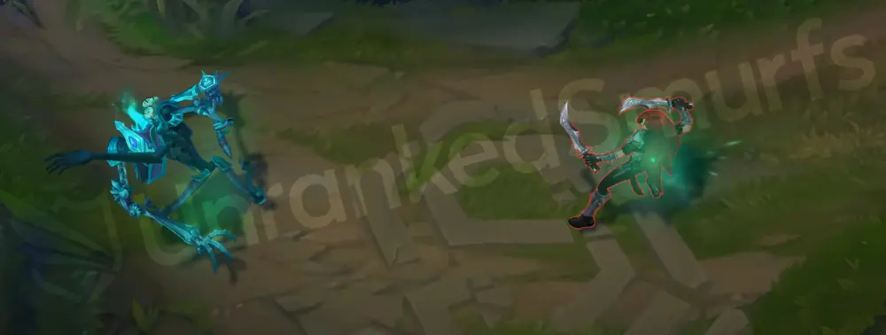 Spectral Fiddlesticks basic attack 2 - follow-up slash with ghostly particles