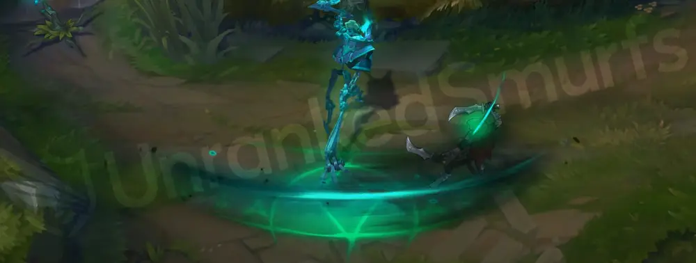 Spectral Fiddlesticks W - Bountiful Harvest tether draining with translucent teal energy