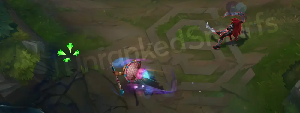 Spirit Blossom Teemo W - Move Quick aura with blossom shimmer