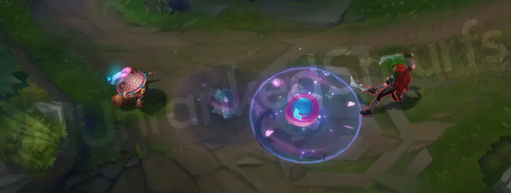 Spirit Blossom Teemo R - Noxious Trap lotus shroom placed