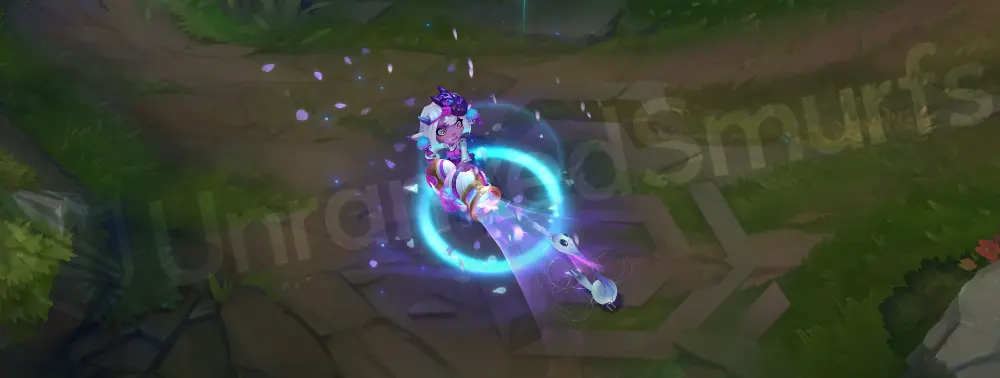 Spirit Blossom Tristana Recall - tiny spirit jumps into the cannon and becomes a mask